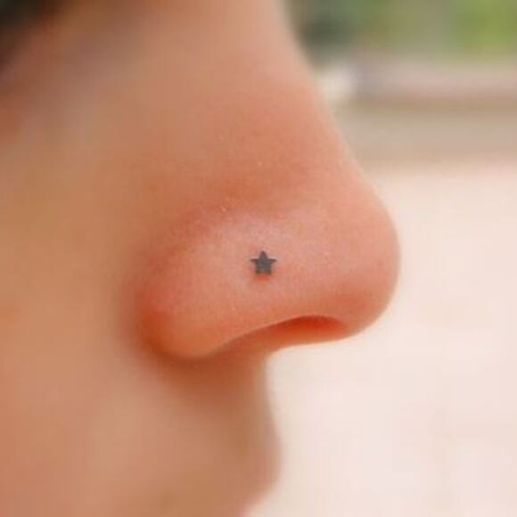 5 Stainless Steel Heart Moon Star Nose Rings - Picture 2 of 3